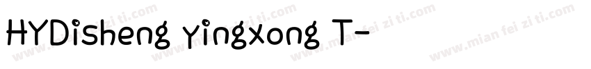 HYDisheng yingxong T字体转换